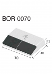 Návarový segment BOR 0070 (40x70x12 mm) Agricarb