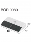 Návarový segment BOR 0080 (40x80x12 mm) Agricarb