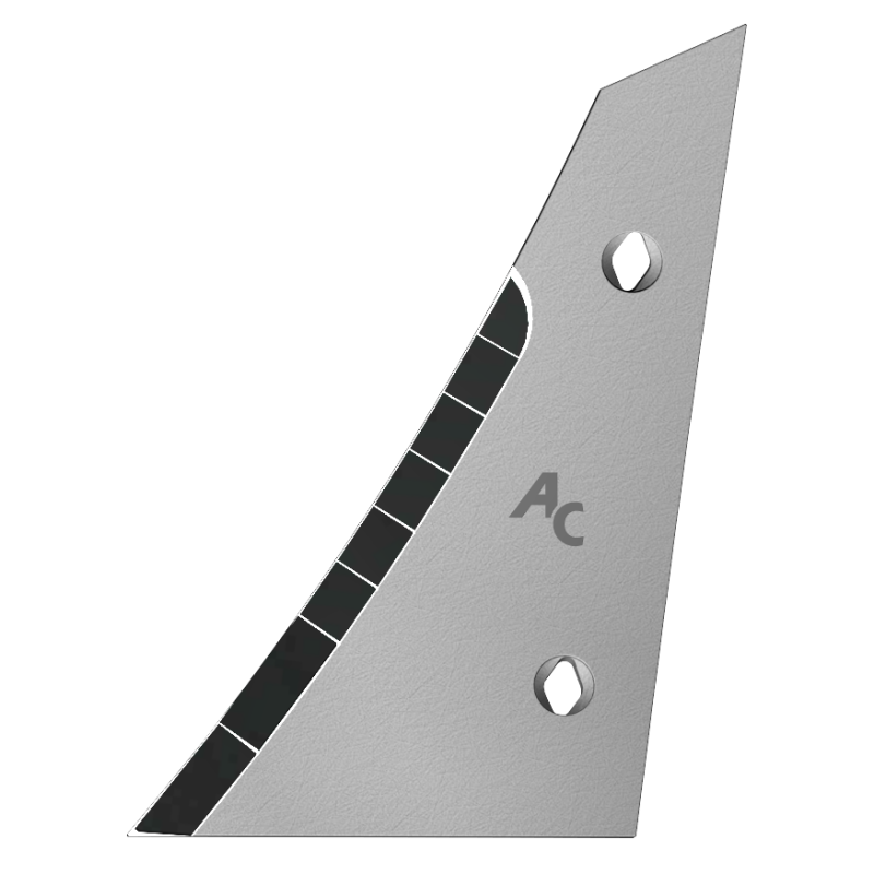 Výměnný díl (trojúhelník) Kverneland s karbidovým plátkem ETK 0250G (levý) Agricarb