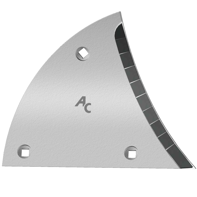 Výměnný díl (trojúhelník) Lemken s karbidovým plátkem ETL 3450D (pravý) Agricarb