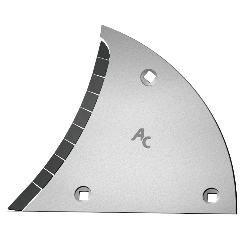 Výměnný díl (trojúhelník) Lemken s karbidovým plátkem ETL 3450G (levý) Agricarb