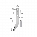 Nůž hrobkovací frézy Grimme DPG 0370 se slinutým karbidem Agricarb